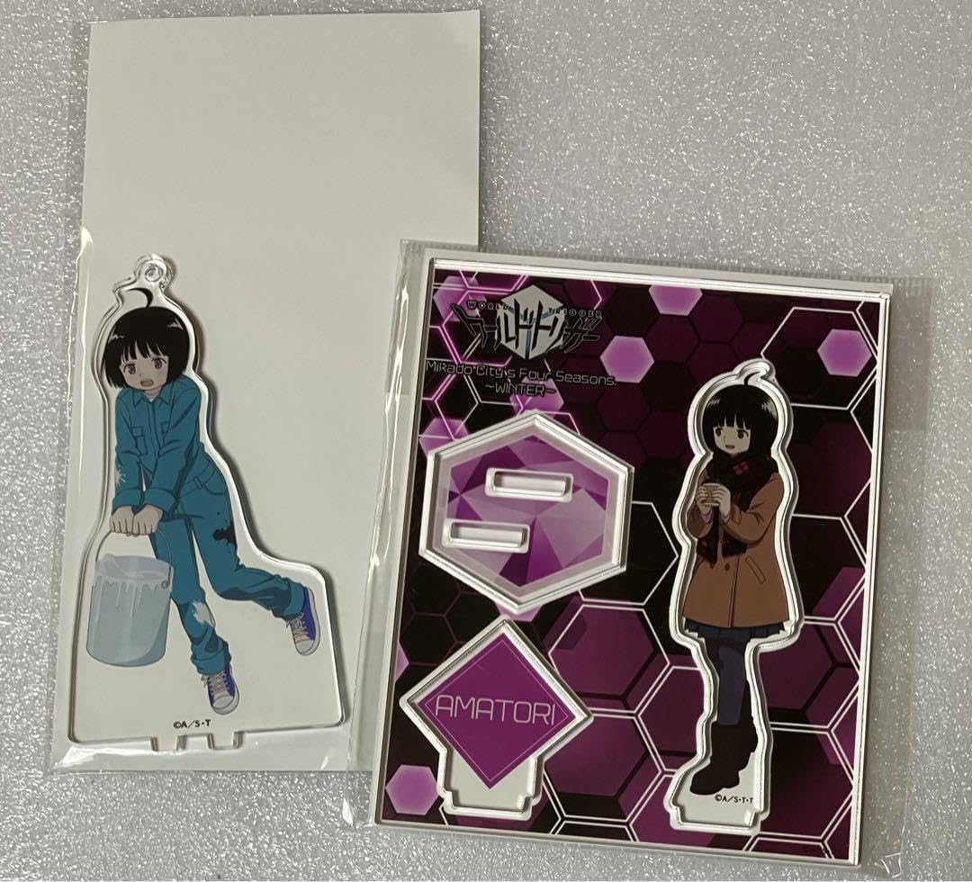 ワールドトリガー　雨取千佳 缶バッジ 三門の四季を駆けるプロジェクト 2点セット Amazon.co.jp: ワールドトリガー 雨取千佳 アクリルスタンド 2点 三門